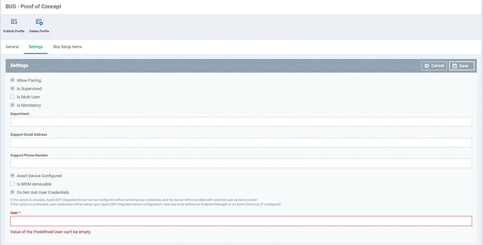 2020-01-28 at 1.53.04 PM Settings -- DEP -- Profiles -- User can't be empty.jpg