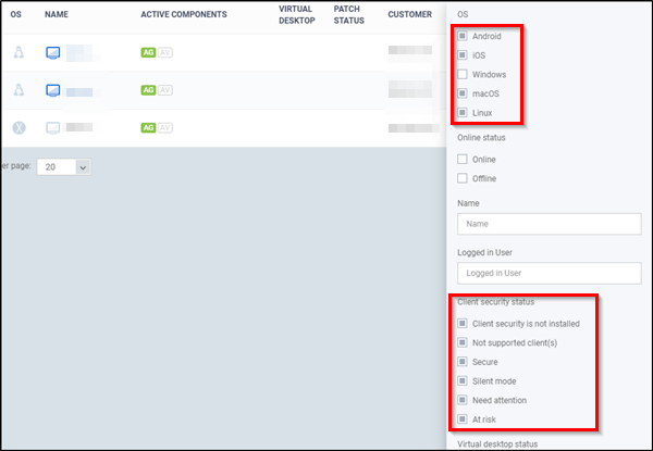2020-08-09 ITSM Non-Windows Devices - Security Status.png